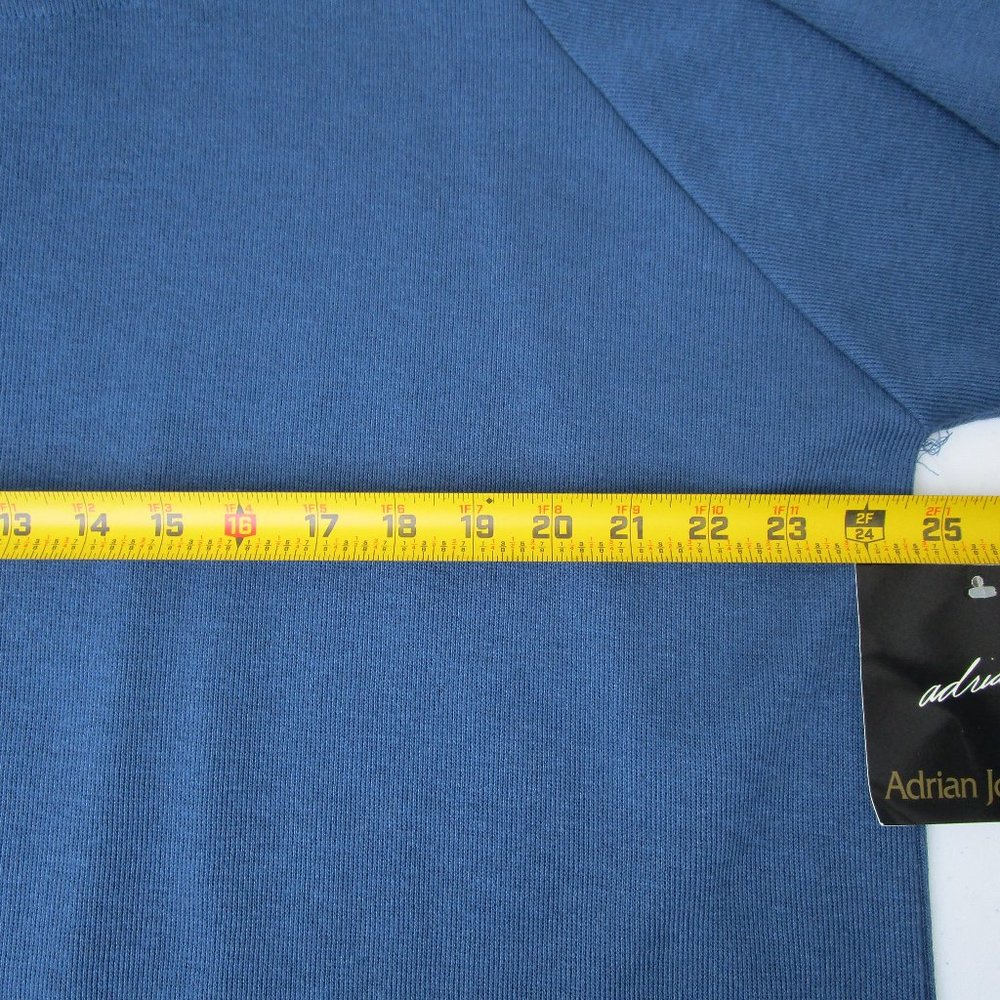 Adrian Jordan Vintage Sweater Dress 18/20 Old Stock Tags Blue New with tags - Picture 4 of 6